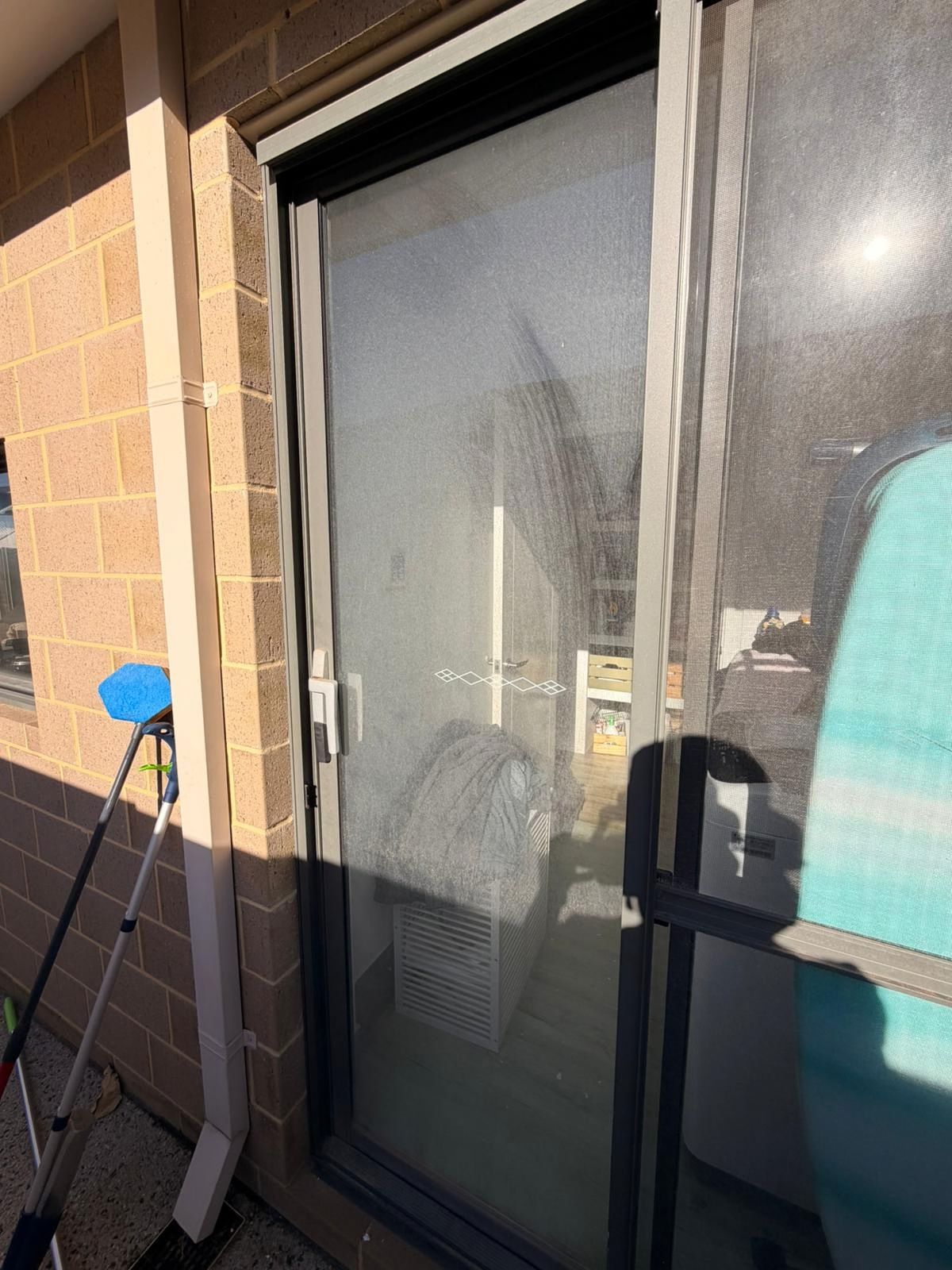 The Sliding Door No One Could See Through — Window Cleaning in Cockburn - Before
